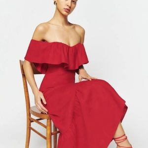 Reformation Baela Linen Dress